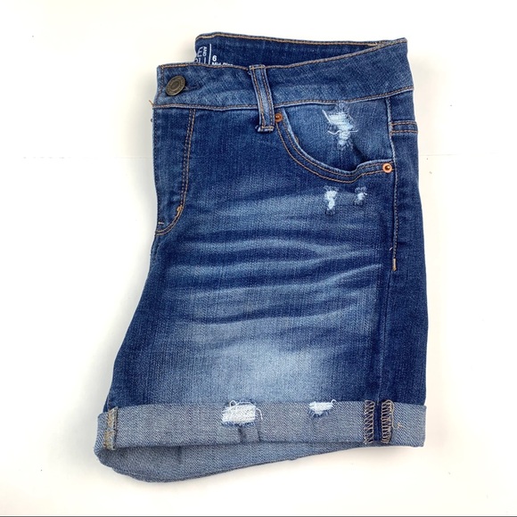 Jean Shorts Stretch Mid Rise, Juniors 6 - Picture 10 of 11